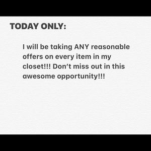 Taking any reasonable offer!!